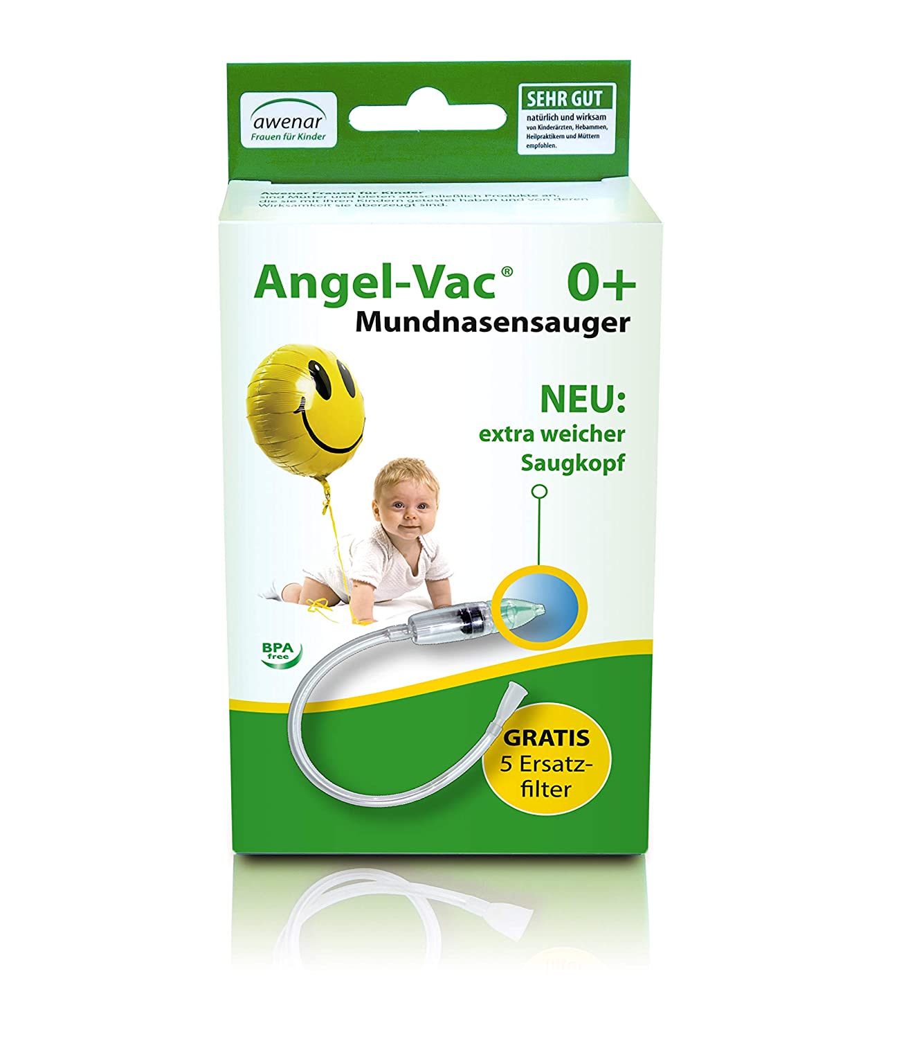 Angel-Vac Nasenballon (mit 5 Ersatzballons)